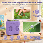 Microscopio y telescopio 2 en 1 para niños, microscopio digital de mano 1000X para niños, pantalla de 2.0 pulgadas, 8 LED, telescopio de bolsillo 10X para exteriores, cámara 1080P, juguetes