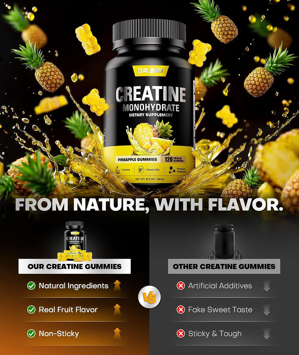 Instant Boost - Gomitas de monohidrato de creatina, fórmula complej...