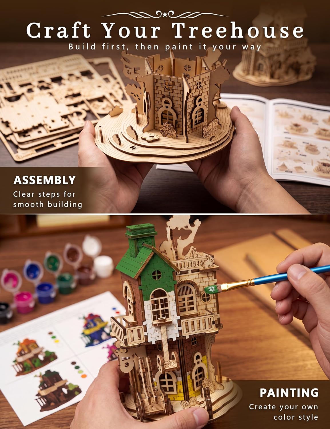 Rompecabezas de madera 3D para adultos