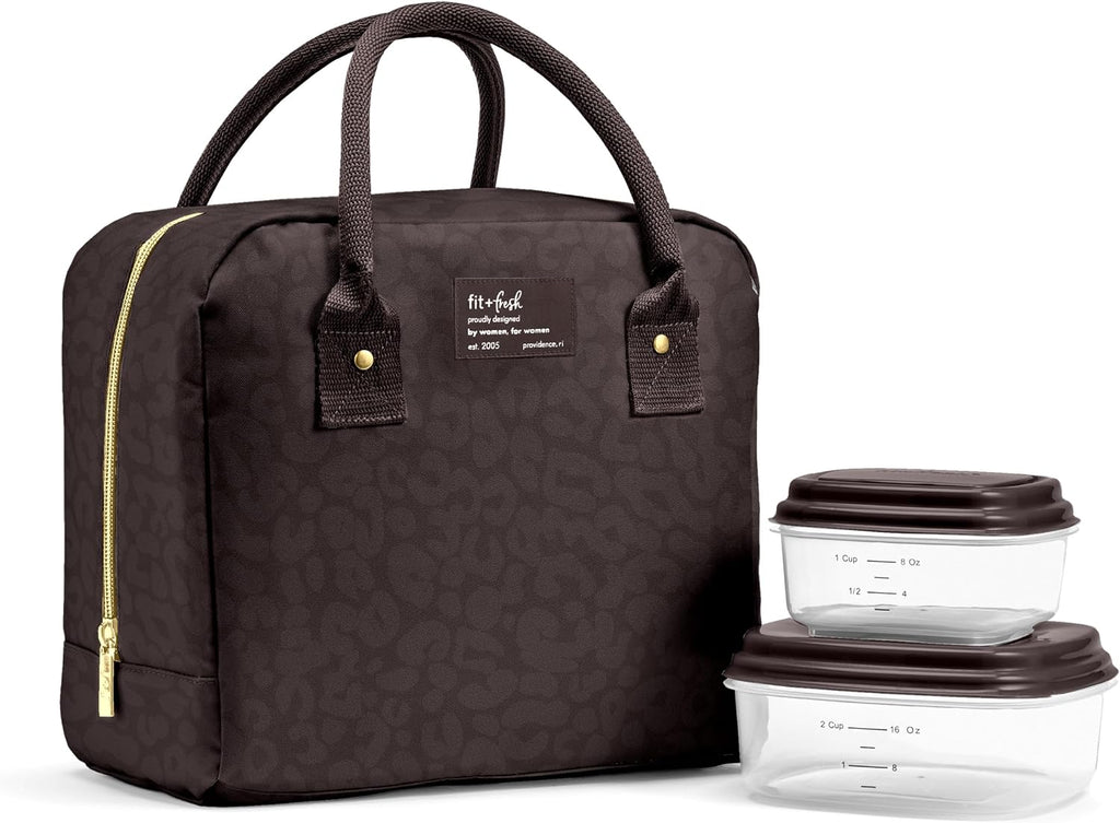 Fit & Fresh Bloomington - Lonchera grande aislada para mujer, resistente fugas