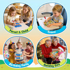 JoyCat Paquete de 24 tarjetas de juego de Spot the Difference para niños, recuerdos de fiesta reutilizables de borrado en seco, premios de aula, rellenos de bolsas de golosinas y regalos de devolución de cumpleaños para edades de 4 a 8 años