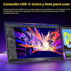 cocopar Monitor portátil de 18.5 pulgadas 2K QHD 120Hz 120% sRGB Mo...