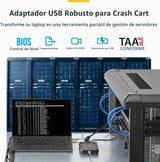 StarTech.com Adaptador de Carro de Choque para Laptop Robusto, Cons...