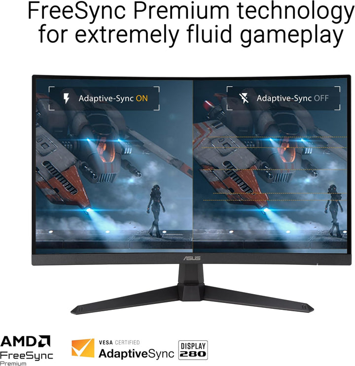 ASUS TUF Gaming 27\u201D Monitor curvo 1080P (VG27VQM1B) \u2013 Ful...