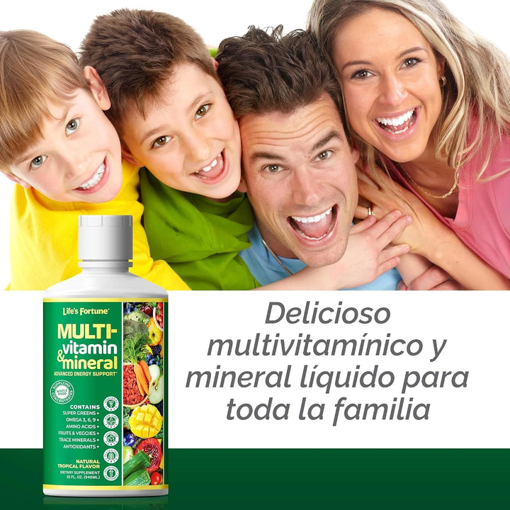 Life's Fortune Multivitamínico líquido para adultos, hombres y...