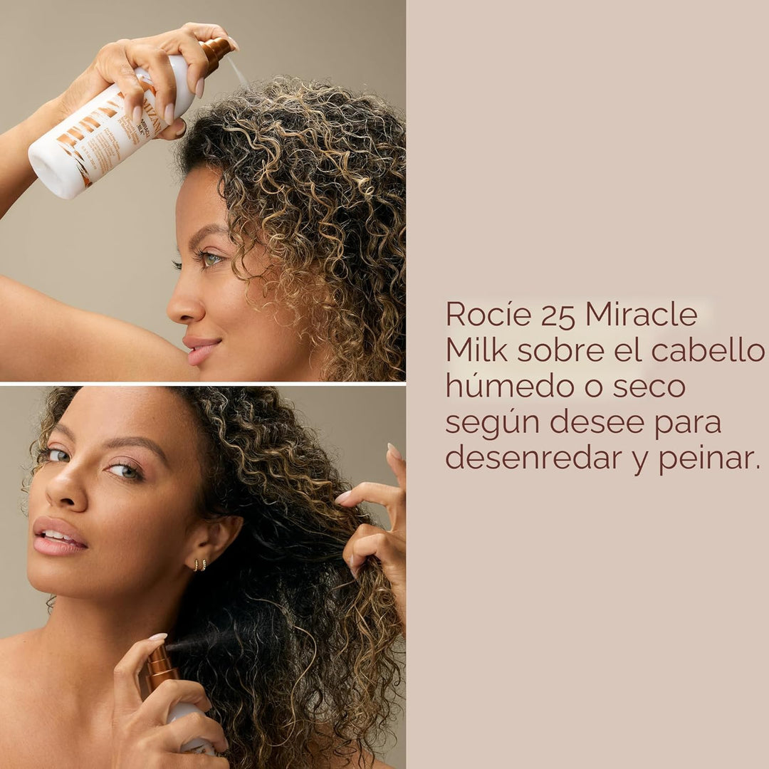 Mizani 25 Benefit Miracle Milk - Acondicionador sin enjuague para c...