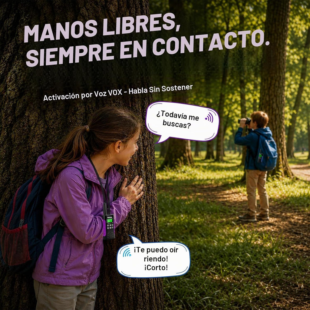 Walkie Talkies para niños, paquete de 4 radios recargables de 2 vías