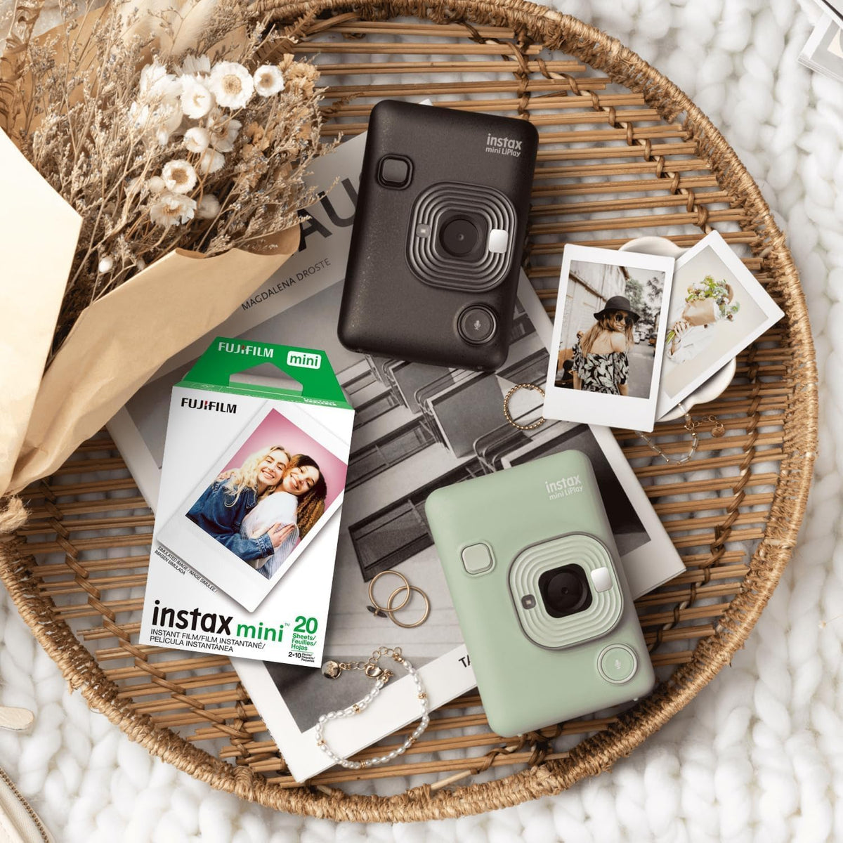 Fujifilm Película instantánea Instax Mini, 20 disparos (10 hojas x...