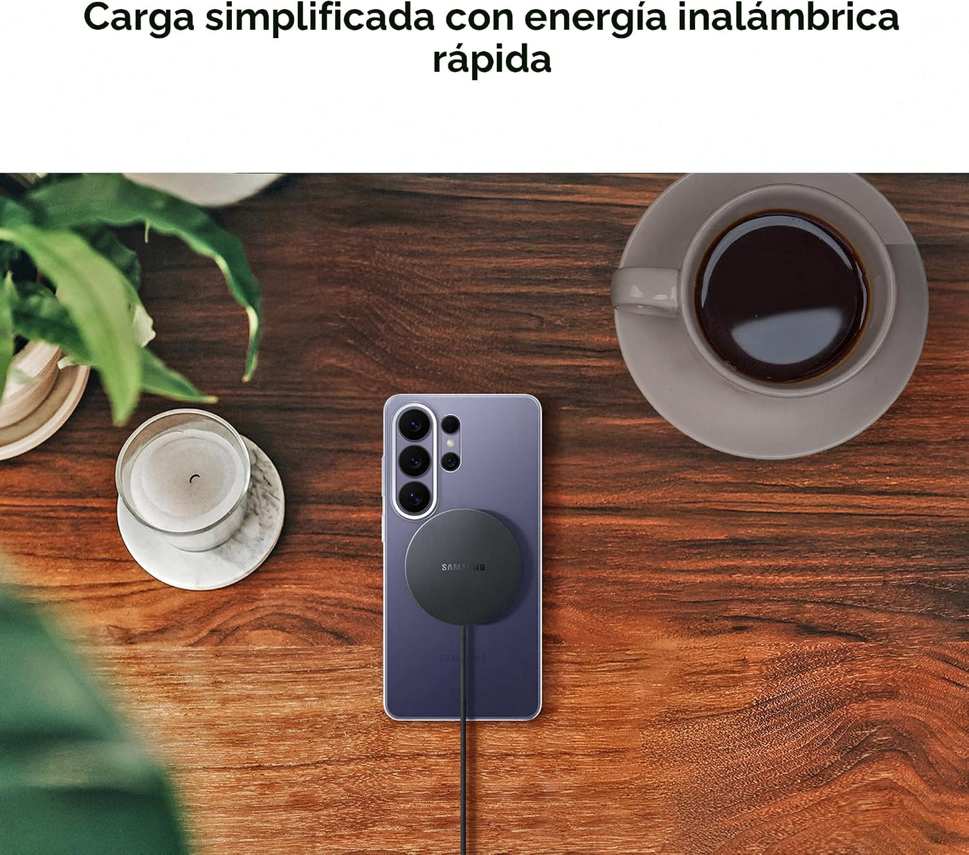 Cargador inalámbrico Samsung Galaxy Magn, gris oscuro | Carga súper...