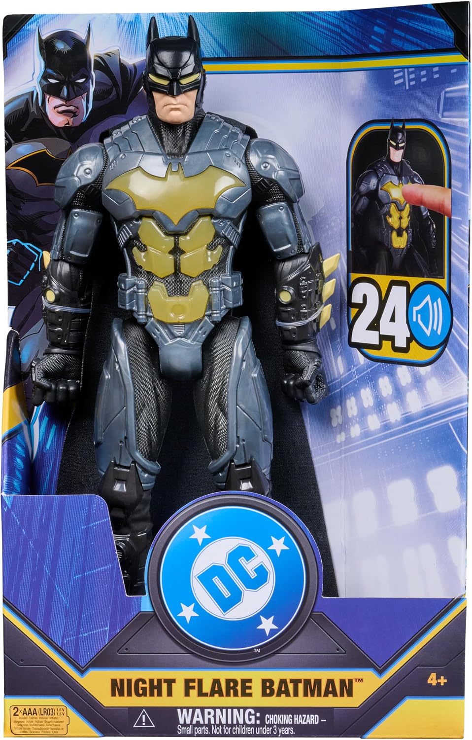 DC Comics Batman Night Flare figura de acción, 12 pulgadas