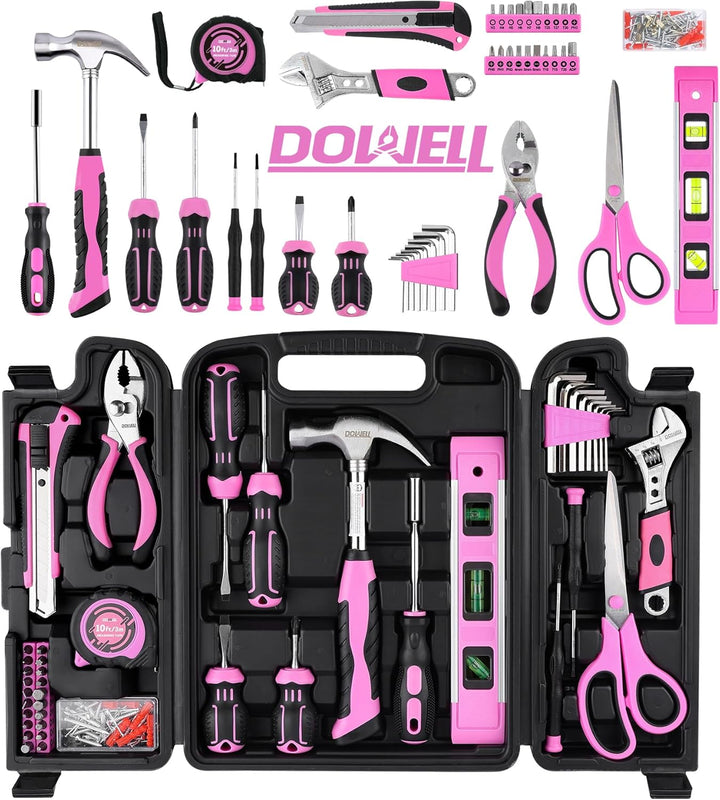 DOWELL Kit de herramientas de reparación del hogar de 123 piezas co...
