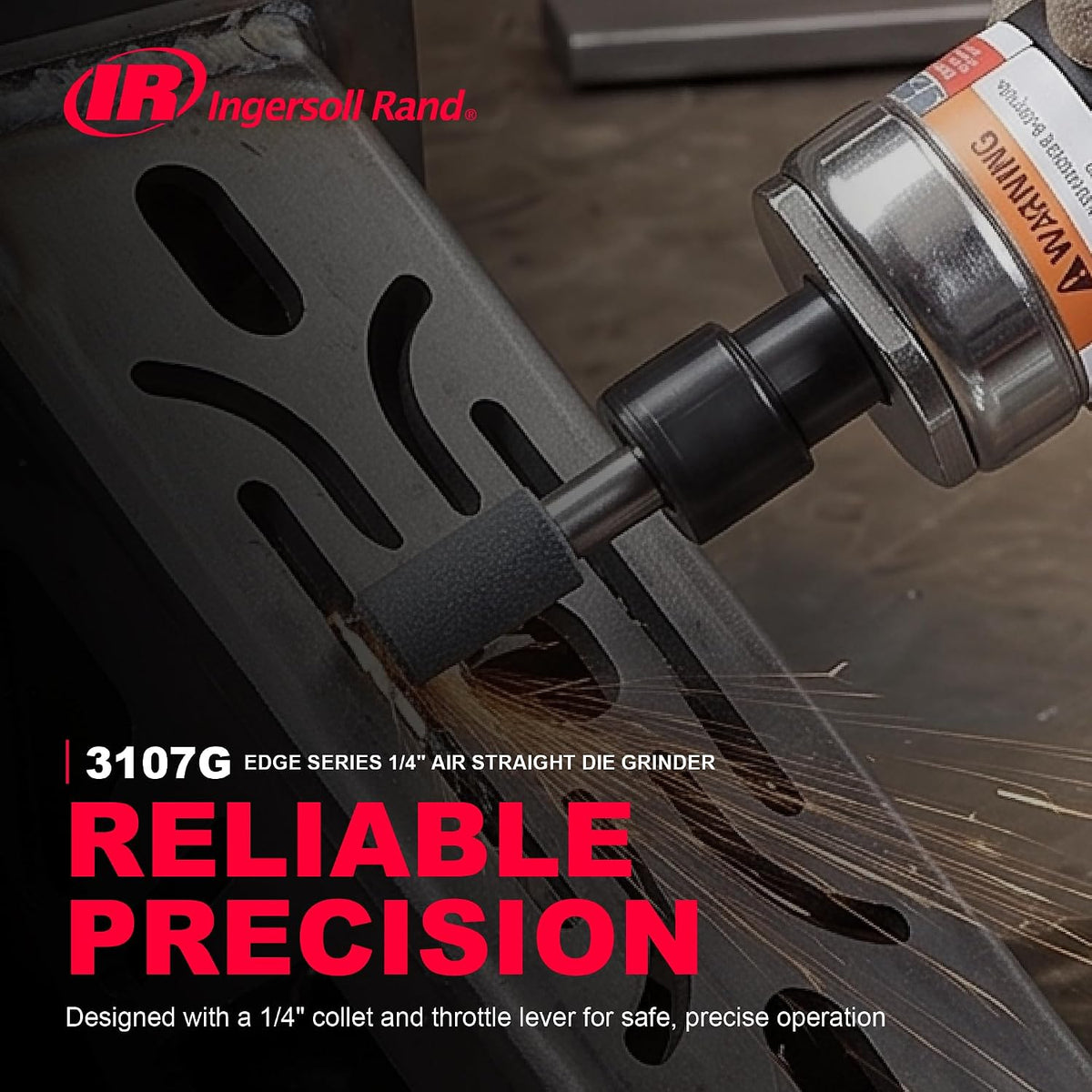 Ingersoll Rand Amoladora de troqueles neumática de 1/4 pulgadas 3107G