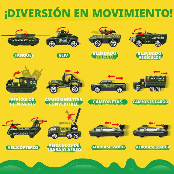 JOYIN Juguetes de Camión Militar 25 en 1 para Niños de 3+ Años, Jug...