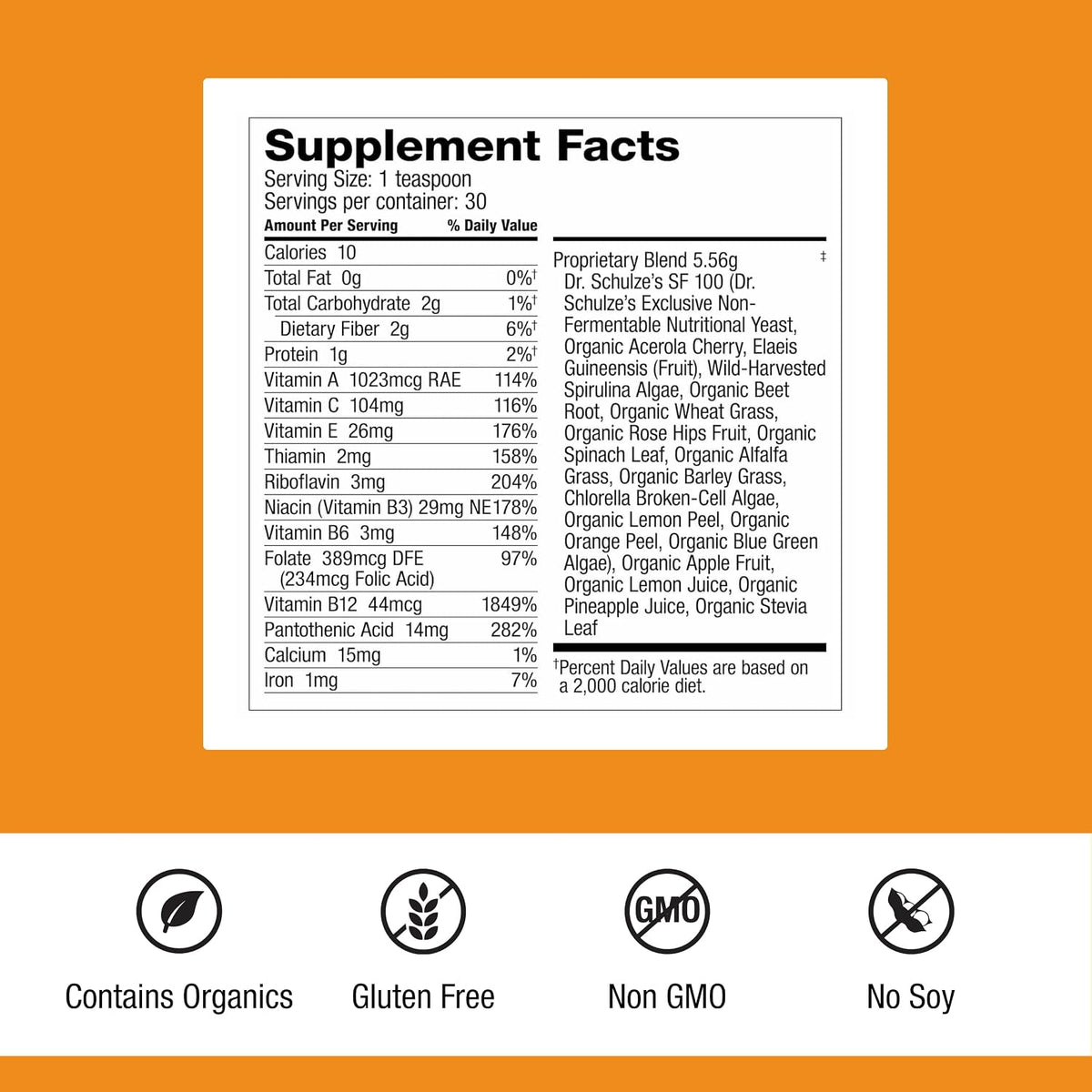 Dr. Schulze's Superfood 100 - Suplemento diario