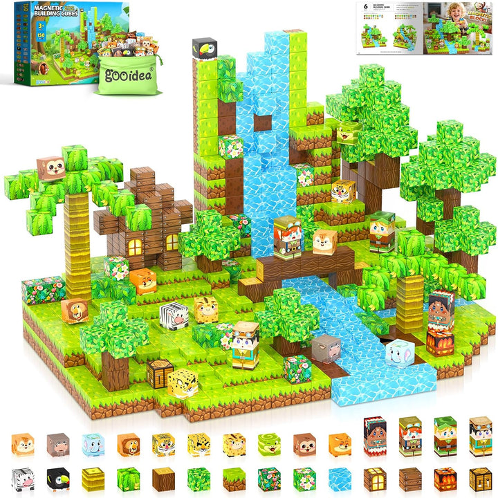 150 Bloques Magnéticos \u2013 Juego de Construcción de Minas Magnét...