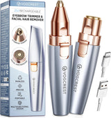 VG VOGCREST Afeitadora eléctrica para cejas y cara: 2 en 1 recargab...