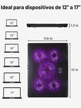 Kootek Almohadilla de enfriamiento para laptop, enfriador de laptop...