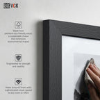 Juego de 5 marcos de fotos de 8 x 10 pulgadas, madera de alta gama, para pared de galería