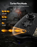 VOYEE controles Switch para Switch/OLED, con Joystick de efecto Hall negro