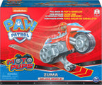 Paw Patrol, Moto Pups Moto Deluxe de Zuma, vehículo de motocicleta de tracción que hace piruetas y figura de juguete