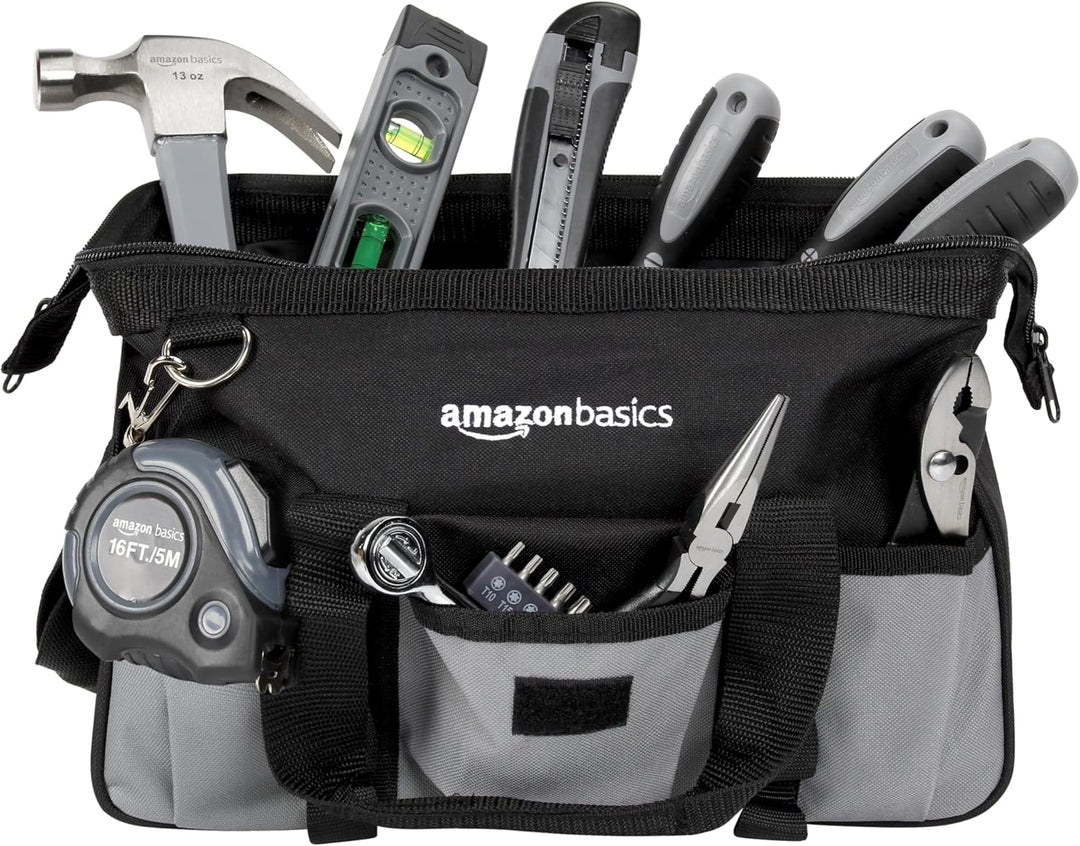 Amazon Basics Juego de herramientas de reparación básicas para el h...