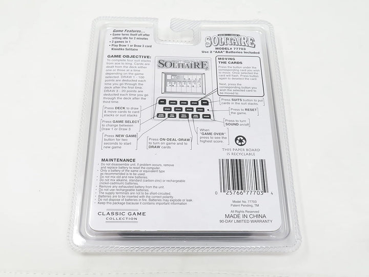 Solitario Clásico, Juegos Electrónicos