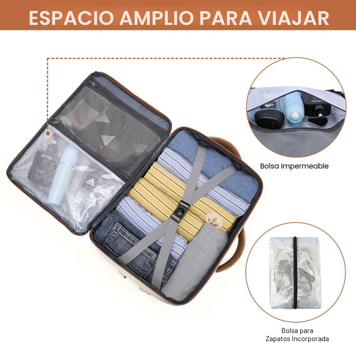 TSA - Mochila de viaje para mujer, aprobada por aerolíneas, mochila...