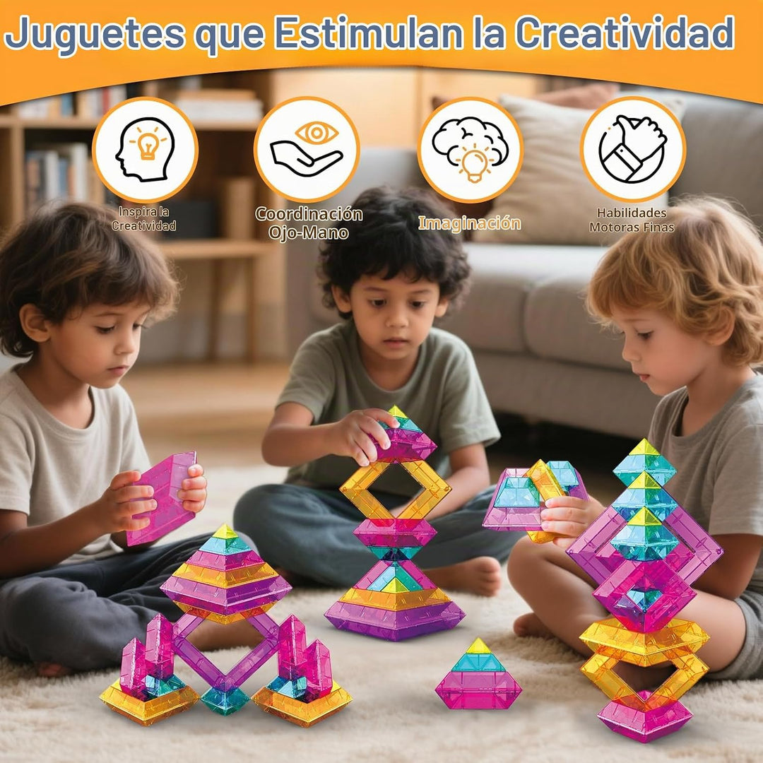 WSKC Bloques de construcción, 48 piezas de juguetes apilables para...