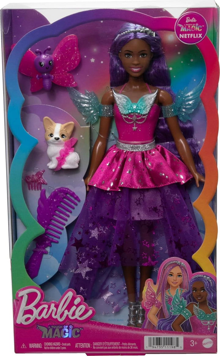 Barbie Muñeca de moda A Touch of Magic, Brooklyn con vestido con de...