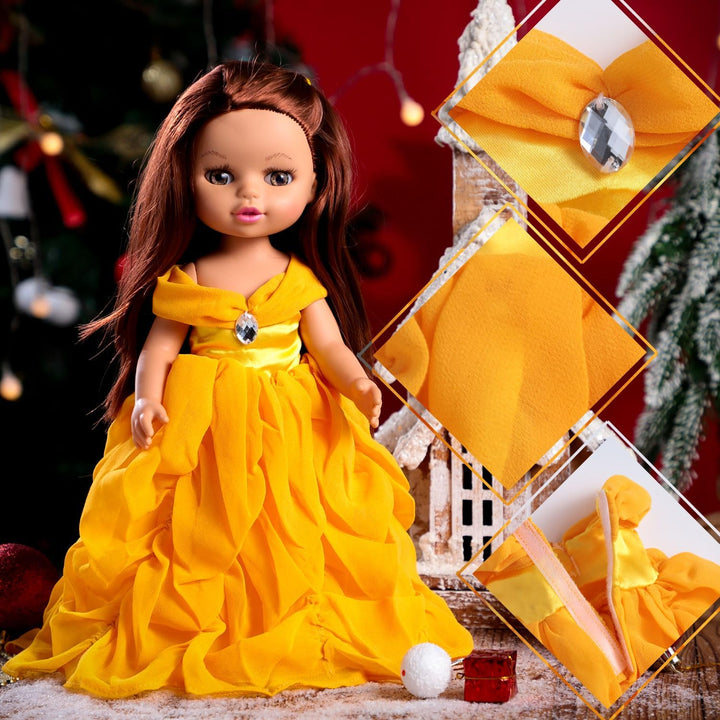 Vestido de princesa de 14 pulgadas - Conjunto de moda de 5 piezas p...