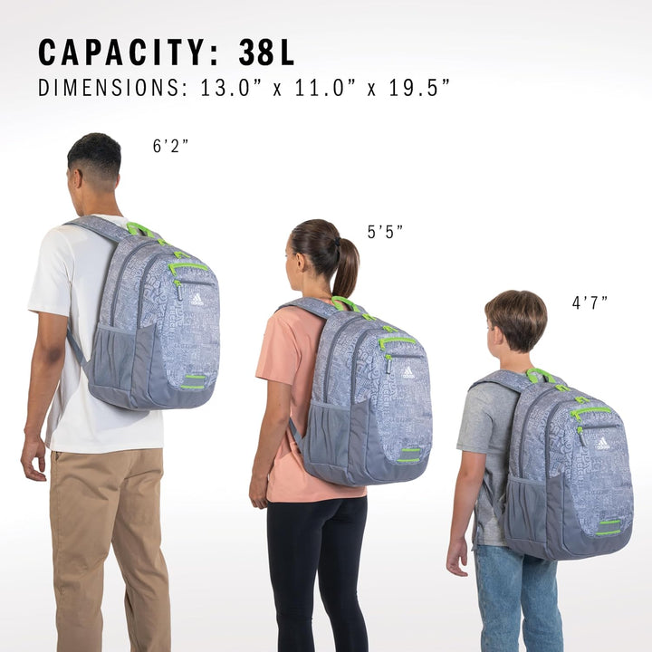 Mochila adidas Foundation para laptop, funda para libros, bolsa dep...
