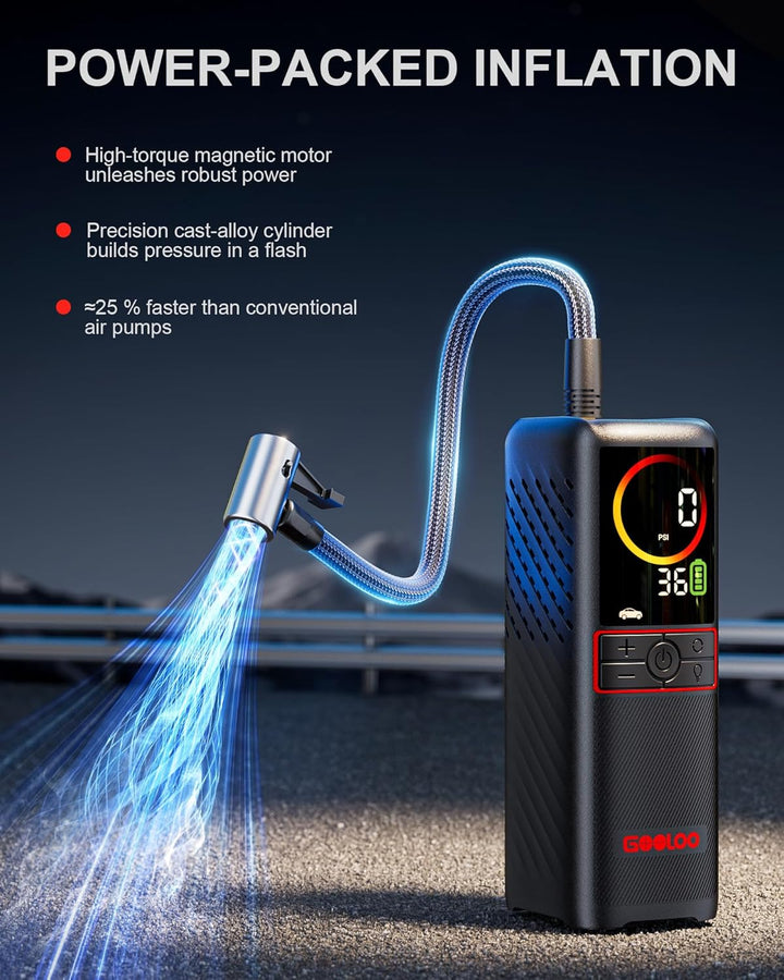 GOOLOO GT160 Tire Inflator Portable Air Compressor, 160PSI Portable...