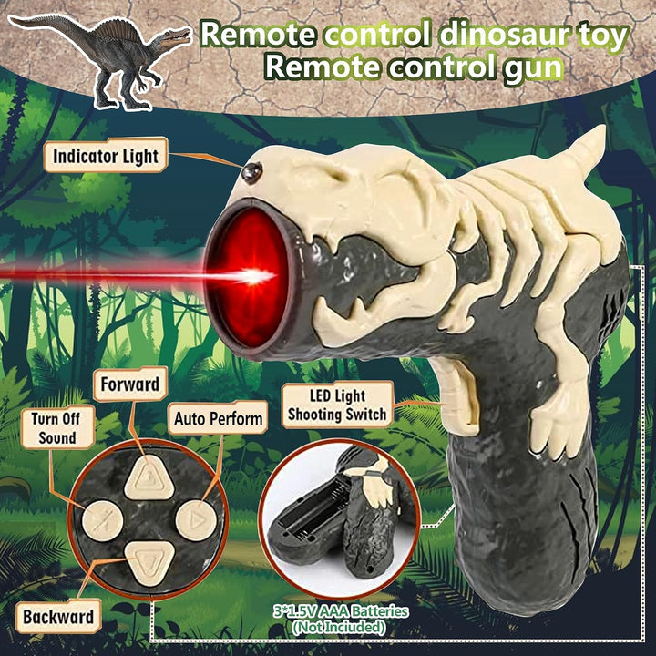 Juguetes de dinosaurio mejorados para niños de 3, 5 y 7 años, jugue...