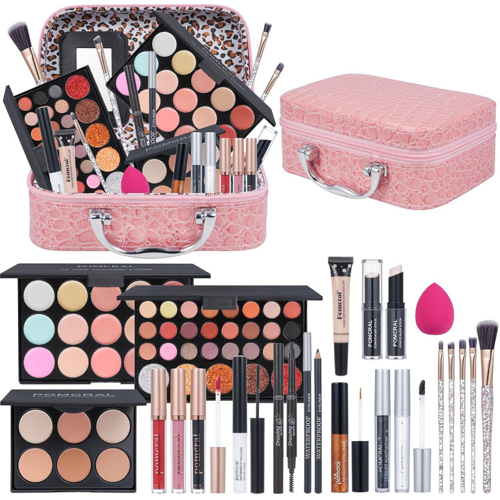 Kit de maquillaje profesional, kit de maquillaje para niñas, juego...