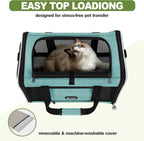Transportador para gatos de 18 x 11 x 11 pulgadas, jaula de viaje