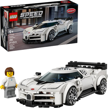 LEGO Speed Champions Bugatti Centodieci Hyper Sports Car Toy – Kit de modelo y juguete de simulación para niños y niñas, a partir de 9 años – Kit de coche italiano para fanáticos de las carreras
