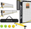 BAGAIL Portátil Set de Red de Pickleball, 22 FT Tamaño reglamentario de red de pickleball con recogedor de pelotas, 4 pelotas y bolsa de transporte, montaje fácil para exterior interior en la entrada