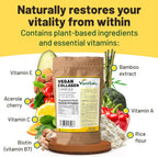 Vegan Vitality Paquete completo de bienestar de 6 meses: multivitaminas, melena de león