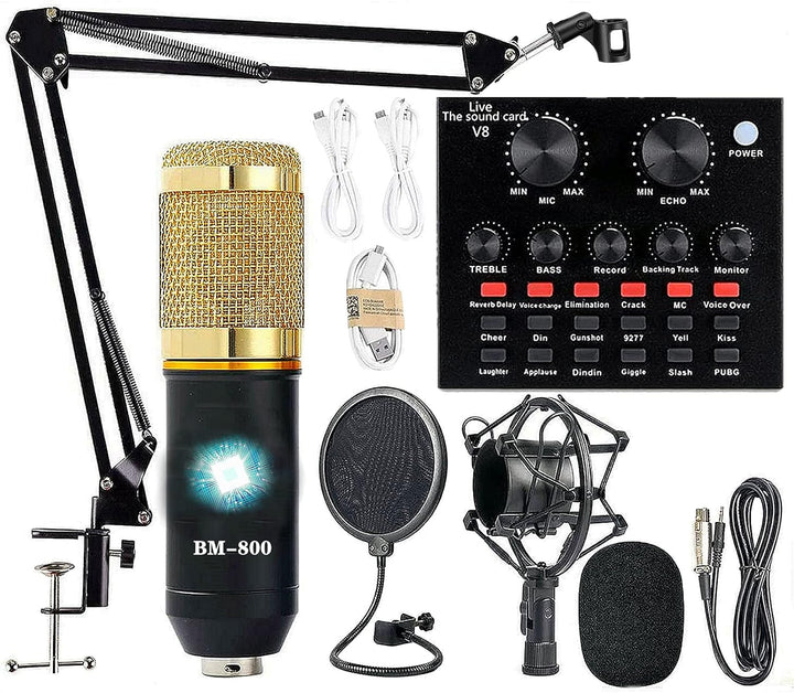 Paquete de Equipo de Podcast, Paquete de Estudio de Grabación BM-80...