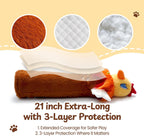 Guante de lucha para gatos, luchador de marionetas de gato de 22 pulgadas con 3 bolsas de hierba gatera y protección resistente de 3 capas, juguete interactivo para gatos con campana extraíble