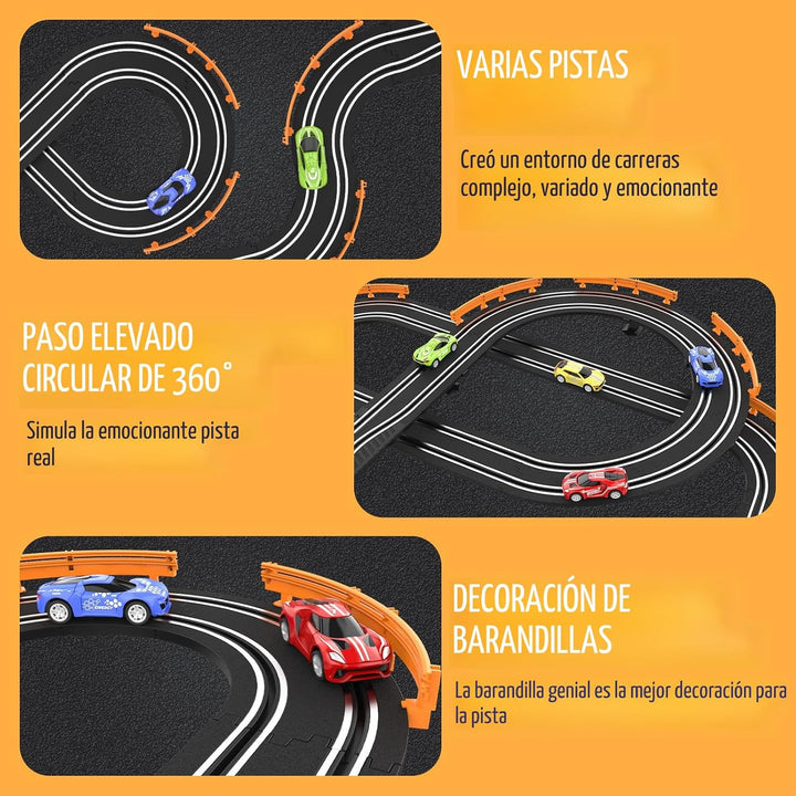 Juegos de carreras de autos con 4 autos de carreras de alta velocid...
