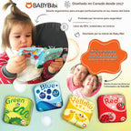Libros flotantes de baño para bebés para bebés. Juguetes de baño de aprendizaje para niños. Juguetes de baño impermeables para niños pequeños. Juguetes educativos de baño para niños. (juego de 4: libros de baño de reconocimiento de colores)