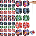 Lenwen 50 piezas Metal Responsive Yoyo Aleación Auto Retorno String Truco a