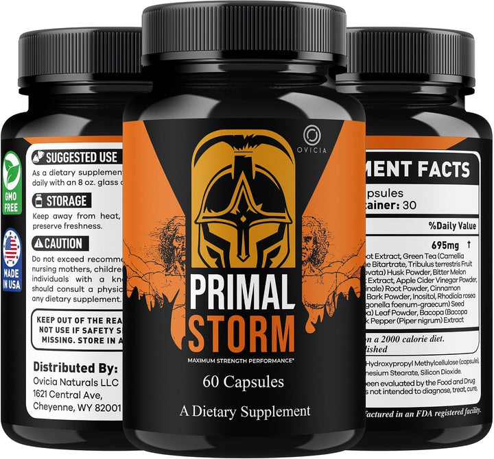 Paquete de 5 cápsulas Primal Storm \u2013 Advanced PrimalStorm Pill...