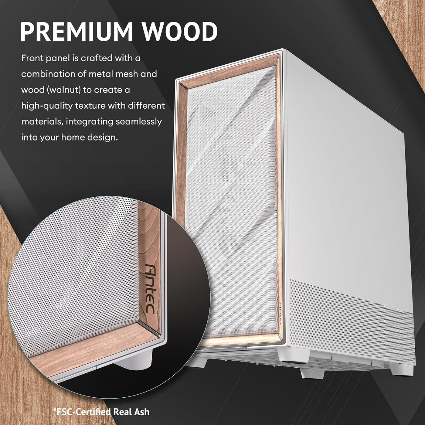 Antec Flux Pro Blanco, 6 ventiladores PWM incluidos, panel frontal...