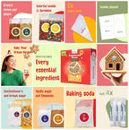 Baketivity Kit de hornear de casa de jengibre navideño