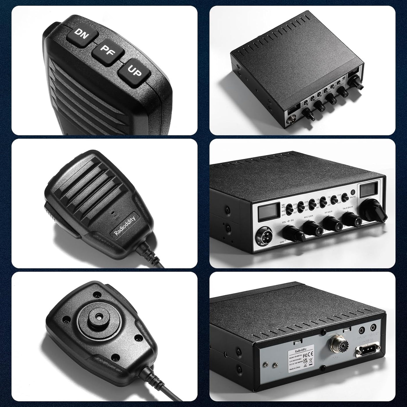 Radioddity Radio CB-900 PRO CB radio móvil AM/FM con NOAA