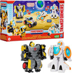 Transformers - Juguetes Space Blast, paquete de 2 figuras de acción de 4.5 pulgadas