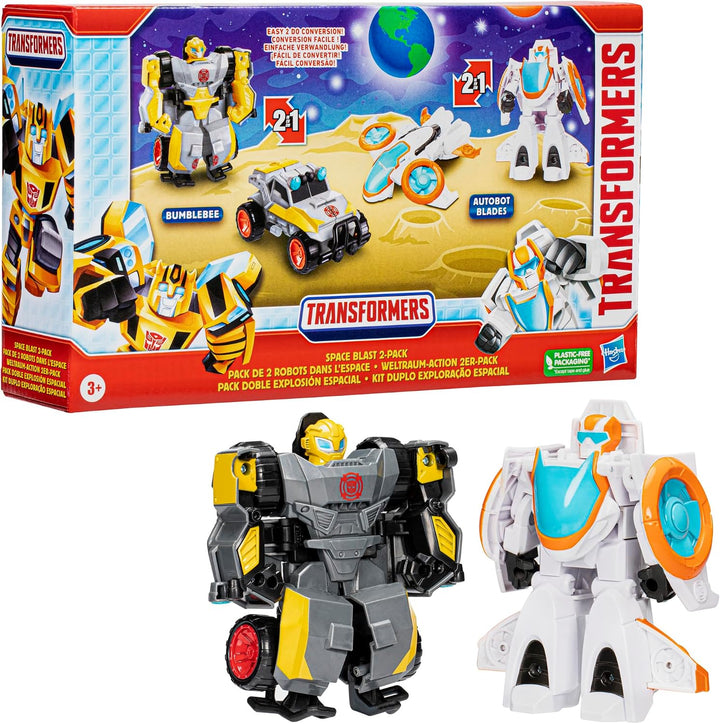Transformers - Juguetes Space Blast, paquete de 2 figuras de acción...