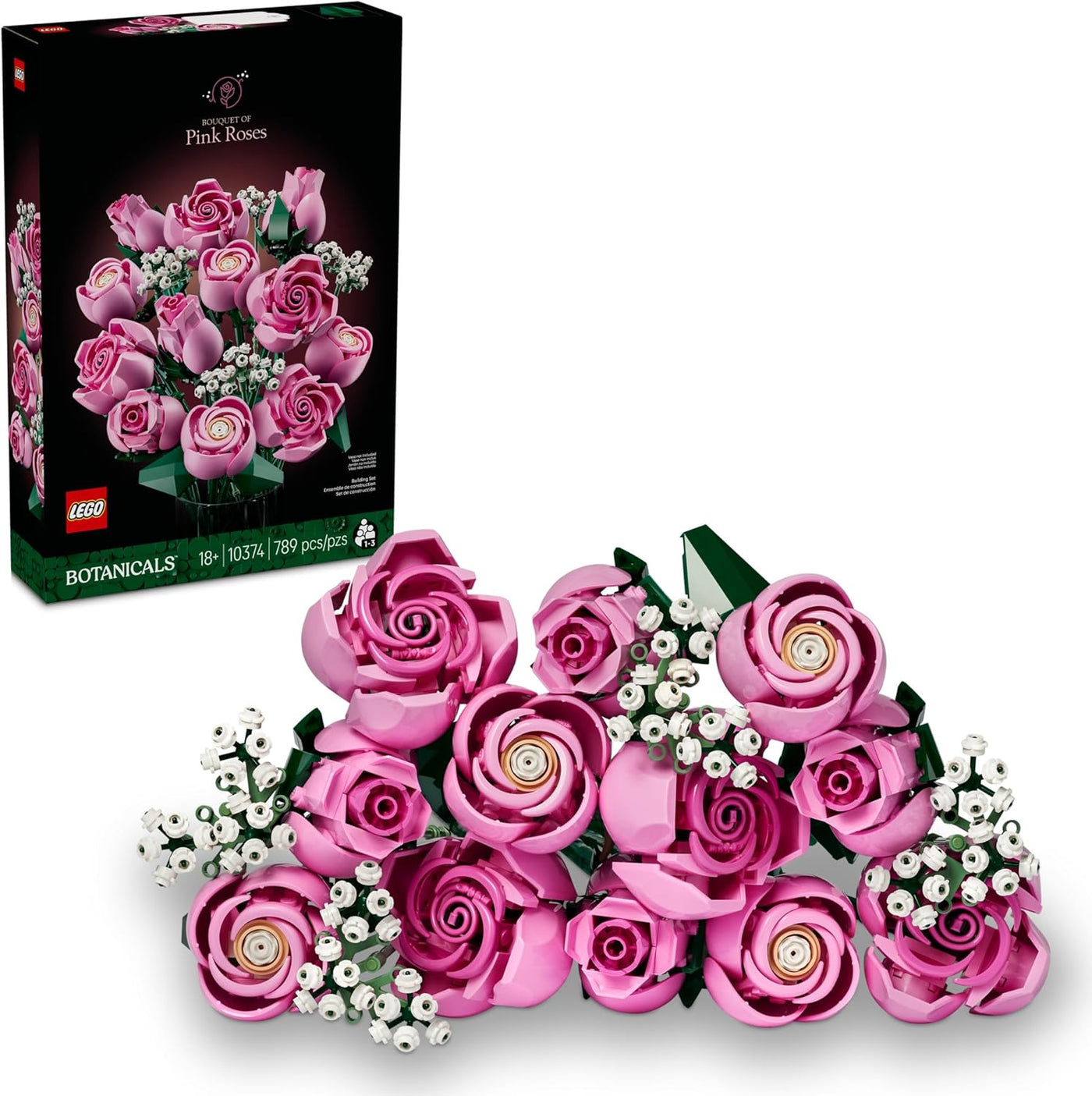 LEGO Botanicals 10374 - Ramo de rosas artificiales bloques